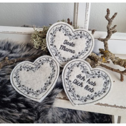 Stickdatei - ITH Stecker Mama Herz Muttertag